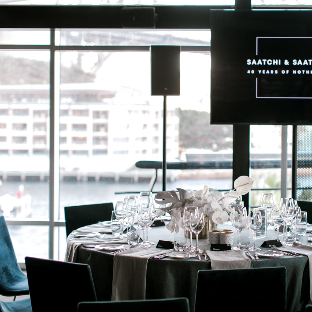 Photo of Corporate Event Styling, Sydney Quay. Styling + Flowers + Hire by Form over Function